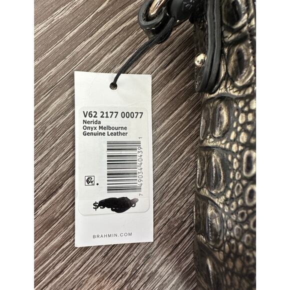 Brahmin Nerida Onyx Melbourne Genuine Leather Shoulder Bag - Picture 6 of 11